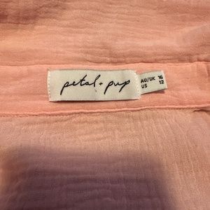 Oversized gauze romper